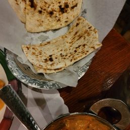 Two types of naan Two types of naan