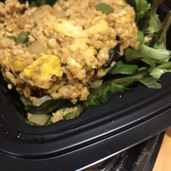 Thai Basil - Moon Harbor... usually amazing minced chicken dish... not much but mushy chopped egg this time - Thai Near Me - Littleton, Colorado Thai Basil - Moon Harbor... usually amazing minced chicken dish... not much but mushy chopped egg this time - Thai Near Me - Littleton, Colorado
