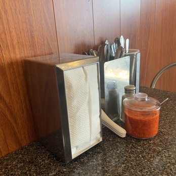 Com Tam Dao Vien - Utensils and possibly the best chili sauce I ever tasted. - Vietnamese Near Me - Westminster, California Com Tam Dao Vien - Utensils and possibly the best chili sauce I ever tasted. - Vietnamese Near Me - Westminster, California