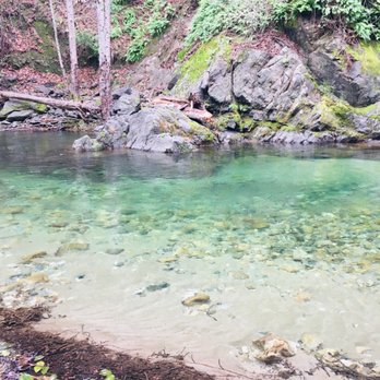Ripplewood Resort - Deep waterhole across from the cabin. - Resorts Near Me - Big Sur, California