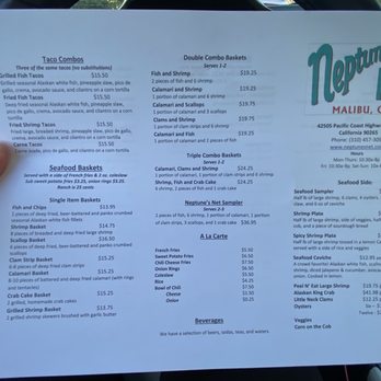 Neptune's Net - Menu 12/31/2020 - Seafood Near Me - Malibu, California Neptune's Net - Menu 12/31/2020 - Seafood Near Me - Malibu, California