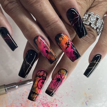 Veneto Nails - My Halloween nails they are gorgeous. - Nail Salons Near Me - San Antonio, Texas Veneto Nails - My Halloween nails they are gorgeous. - Nail Salons Near Me - San Antonio, Texas