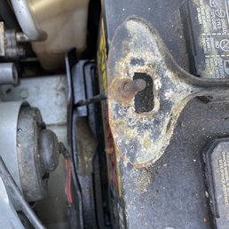 Oh yea needed to move the battery, they didn't properly reconnect it or the hold down. You didn't want a running car did you?