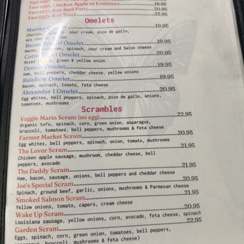 Garden Cafe - Menu - Breakfast & Brunch Near Me - San Rafael, California