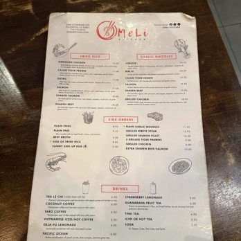 OMELI Kitchen - Menu 12/2025 - Vietnamese Near Me - Fullerton, California