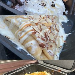 Mini Oreo, tres leche crape and Dubi crape.