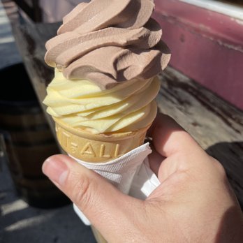 Likit Dole Whip - Chocolate Pineapple Cone Regular. - Ice Cream & Frozen Yogurt Near Me - St. Augustine, Florida Likit Dole Whip - Chocolate Pineapple Cone Regular. - Ice Cream & Frozen Yogurt Near Me - St. Augustine, Florida