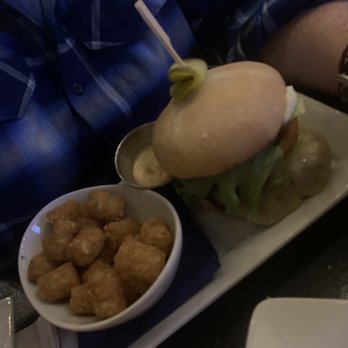 The Sherlock Holmes Pub - Firecracker burger with tater tots - Pubs Near Me - Edmonton, Alberta
