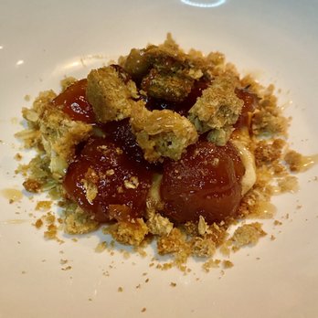 BoccaLupo - Candied apples with cheesecake ganache and oatmeal shortbread - Italian Near Me - Atlanta, Georgia BoccaLupo - Candied apples with cheesecake ganache and oatmeal shortbread - Italian Near Me - Atlanta, Georgia