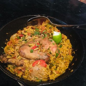 E B Latin Bistro - Paella with chicken - Cuban Near Me - Plano, Texas E B Latin Bistro - Paella with chicken - Cuban Near Me - Plano, Texas