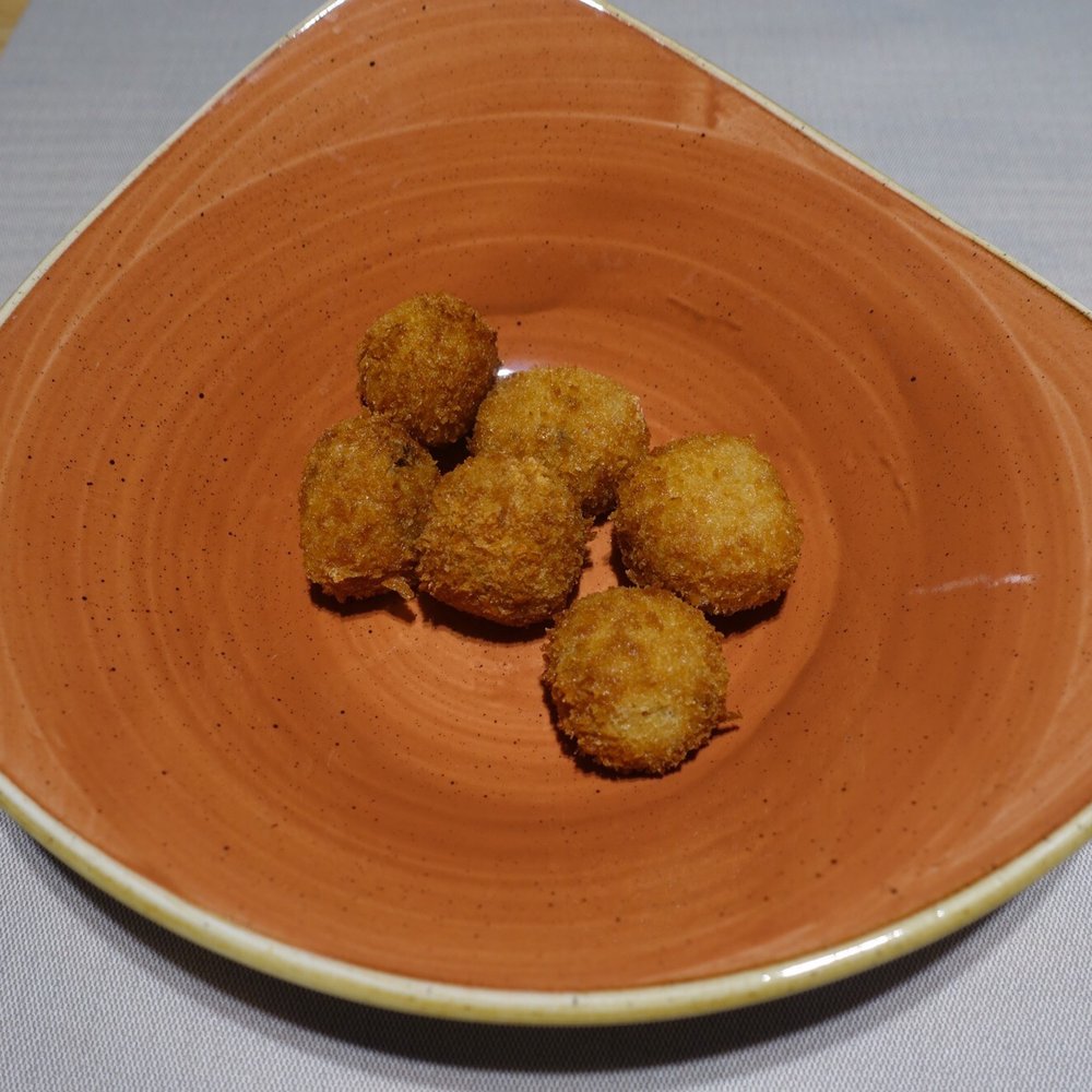 O Sendeiro - Chestnut & chorizo croquettes - Galician Near Me - Santiago de Compostela, C O Sendeiro - Chestnut & chorizo croquettes - Galician Near Me - Santiago de Compostela, C