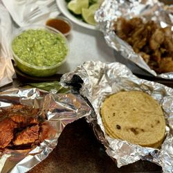 Chicharron, Fresh Tortillas, Carnitas, Guacamole