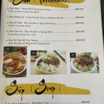 Thuong An Lac - Menu (vermicelli) - Vegan Near Me - Honolulu, Hawaii