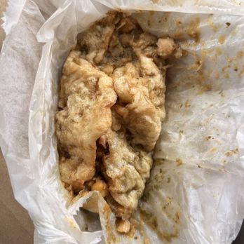 D Doubles Guy - Shrimp double before digging in - Food Trucks Near Me