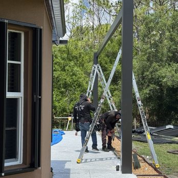 Replace my Cage - The heavy duty new supports. - Patio Coverings Near Me - Sarasota, Florida Replace my Cage - The heavy duty new supports. - Patio Coverings Near Me - Sarasota, Florida