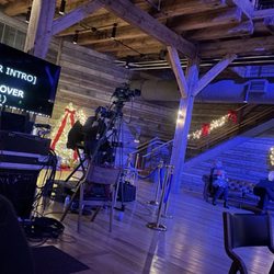 Harken Hall - Camera equipment in the back, behind seating