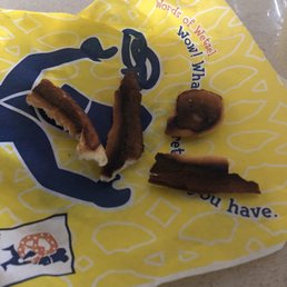 The sad burnt remnants of a sad pretzel