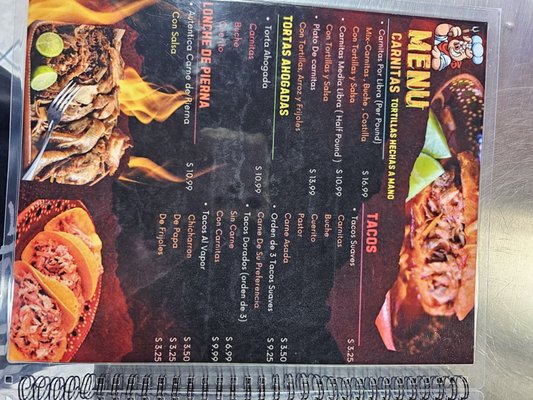 Menu photo 2 Los Tres Cochinitos Las Vegas, NV