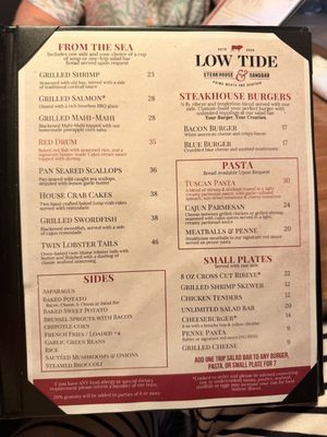 Menu photo 3 Low Tide Steak House Surf City, NC Menu photo 3 Low Tide Steak House Surf City, NC