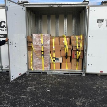 Moovers Chicago - Neatly packed container, ready for shipping - Movers Near Me - Chicago, Illinois