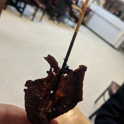 Yummy Chinese Restaurant - Beef Teryaki, you can almost see through it....