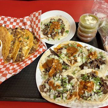 Tacos El Compita - QuesaBirria Tacos on the left - Asada Tacos on the right - Mexican Near Me - Las Vegas, Nevada Tacos El Compita - QuesaBirria Tacos on the left - Asada Tacos on the right - Mexican Near Me - Las Vegas, Nevada