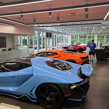 Prestige Imports - Blue and Orange Lambo - Auto Repair Near Me - North Miami Beach, Florida Prestige Imports - Blue and Orange Lambo - Auto Repair Near Me - North Miami Beach, Florida