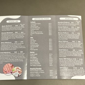 Slaime Salon - Menu - Nail Salons Near Me - Las Vegas, Nevada