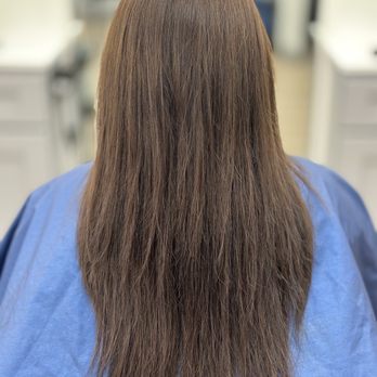Ashley Hair Studio - After tone, before highlights, 2-3 year growth from bob cut - Hair Stylists Near Me - Fullerton, California