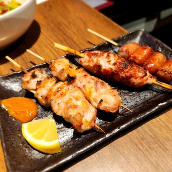 Japanese Restaurant Aki - Yakitori Sticks salt style - chicken, Meatball and Arabiki sausage - Japanese Near Me - Honolulu, Hawaii Japanese Restaurant Aki - Yakitori Sticks salt style - chicken, Meatball and Arabiki sausage - Japanese Near Me - Honolulu, Hawaii