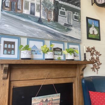 Nichols Nook Coffee House - Cute plant pots! Custom paintings of exterior - Coffee & Tea Near Me - Springville, Alabama Nichols Nook Coffee House - Cute plant pots! Custom paintings of exterior - Coffee & Tea Near Me - Springville, Alabama
