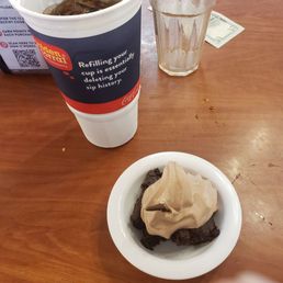 Brownie and ice cream Brownie and ice cream