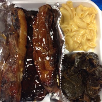 Hotlanta Wings And Things - Rib meal with Mac & cheese and collard greens - American Near Me - Riverside, California Hotlanta Wings And Things - Rib meal with Mac & cheese and collard greens - American Near Me - Riverside, California
