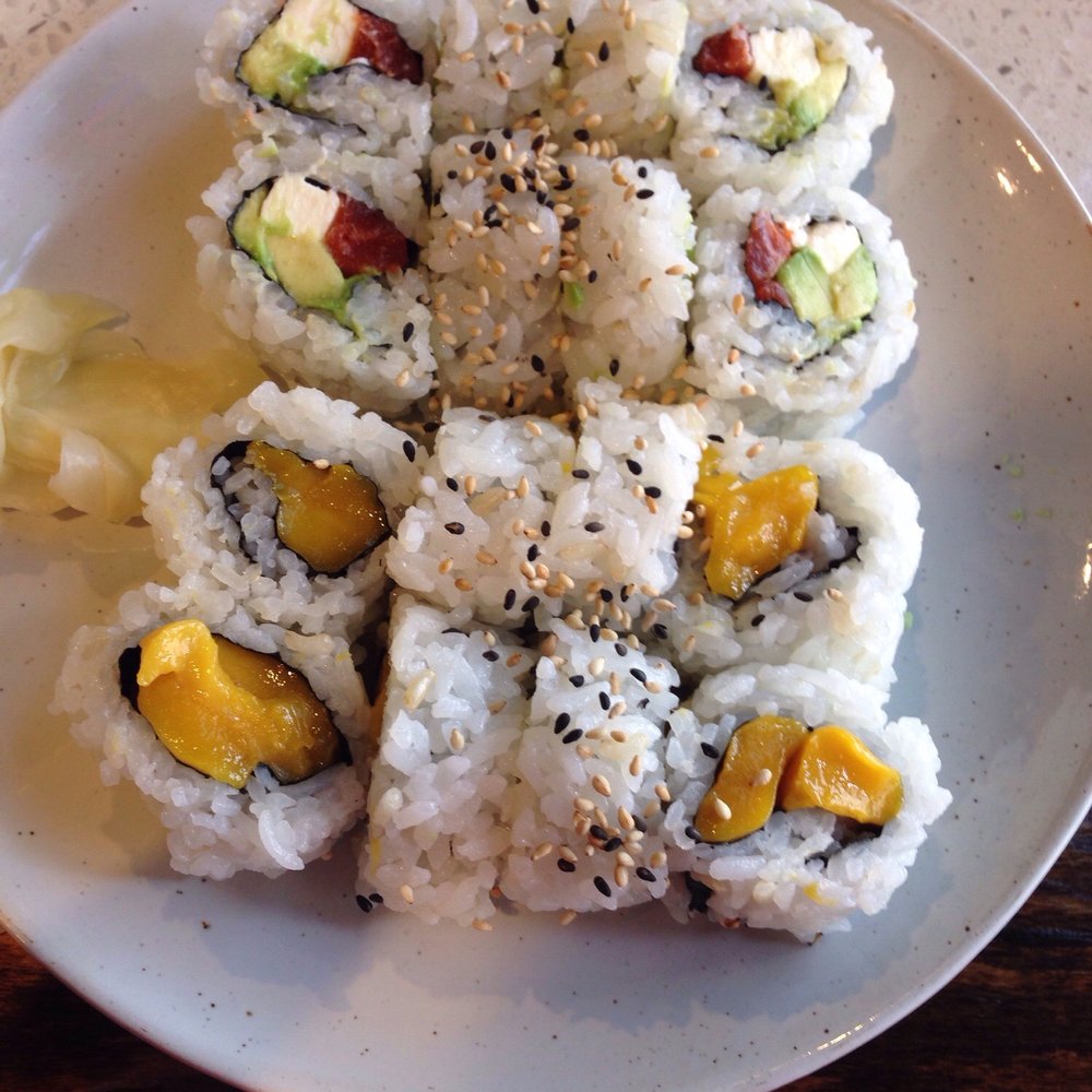Sushi Boss - Mango roll and Philadelphia roll - Sushi Bars Near Me - Coquitlam, British Columbia Sushi Boss - Mango roll and Philadelphia roll - Sushi Bars Near Me - Coquitlam, British Columbia
