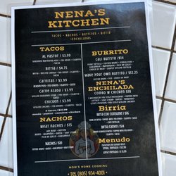 Nena’s Kitchen - Menu