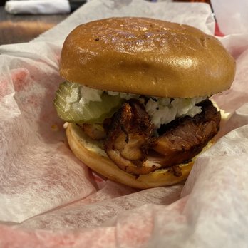 Little Richard's Barbeque - Smoked Chicken Sandwich with Alabama White sauce - Barbeque Near Me - Clemmons, North Carolina Little Richard's Barbeque - Smoked Chicken Sandwich with Alabama White sauce - Barbeque Near Me - Clemmons, North Carolina