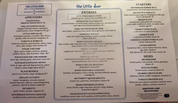 Menu photo 8 The Little Door Los Angeles, CA Menu photo 8 The Little Door Los Angeles, CA