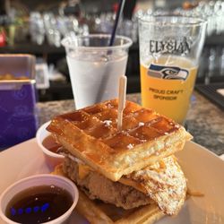 Jamar's Sports Bar and Grill - Chicken and waffle sandwich