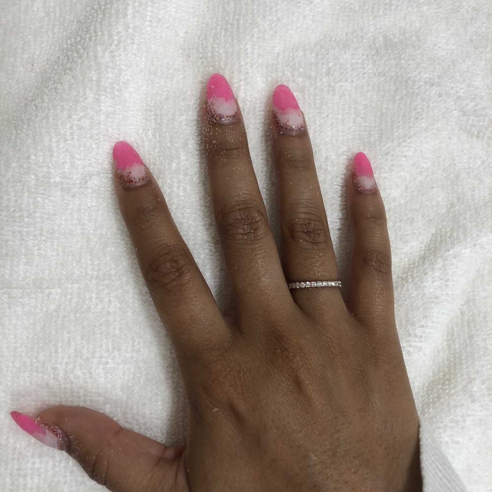 Jacob fixed this horrible ombre style which was done at another nail shop called Kelly's Beauty Spa. Jacob fixed this horrible ombre style which was done at another nail shop called Kelly's Beauty Spa.