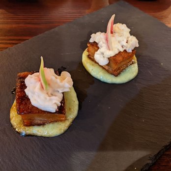 The Vintner's Tavern - Pork Belly - $15 - New American Near Me - Chino, California The Vintner's Tavern - Pork Belly - $15 - New American Near Me - Chino, California