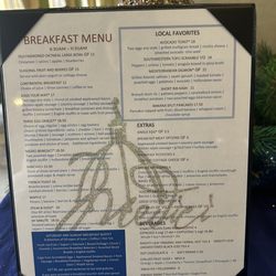Medici Bistro - Breakfast menu