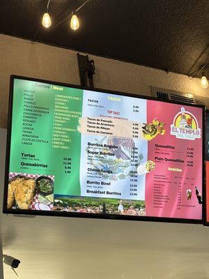 Menu photo 1 El Templo Del Taco Suisun City, CA