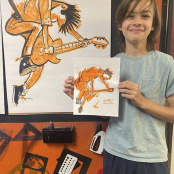 The Draw Studios - Luke Rocks out! - Art Classes Near Me - Canoga Park, California
