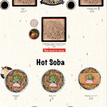 Meiji Seimen - Soba Menu as of 11/01/24 - Noodles Near Me - Costa Mesa, California