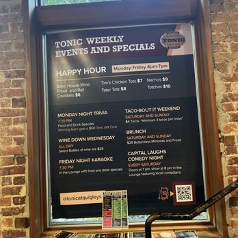 Tonic - New American Near Me - Washington, DC, District of Columbia