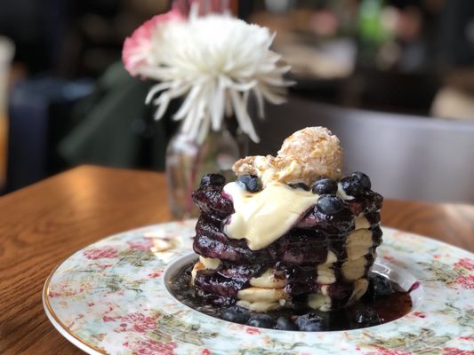 Photo of Plum Bistro - Seattle, WA, US. Blueberry stack.