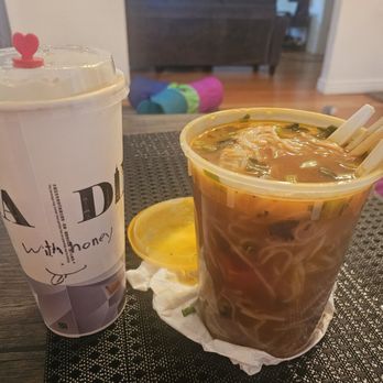 Pho 7 & Bubble Tea - Beef stew with noodles and large hot oolong teabwith honey - Vietnamese Near Me - Nampa, Idaho