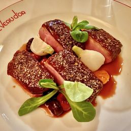 Canard Roti Aux Cerises