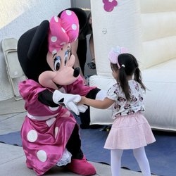 Minnie mouse and baby