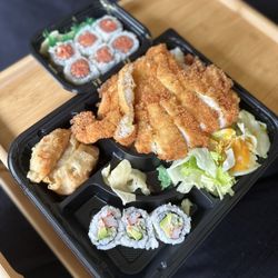 Yamasaki Teriyaki - Chicken Katsu Bento ($12) & Spicy Tuna Roll